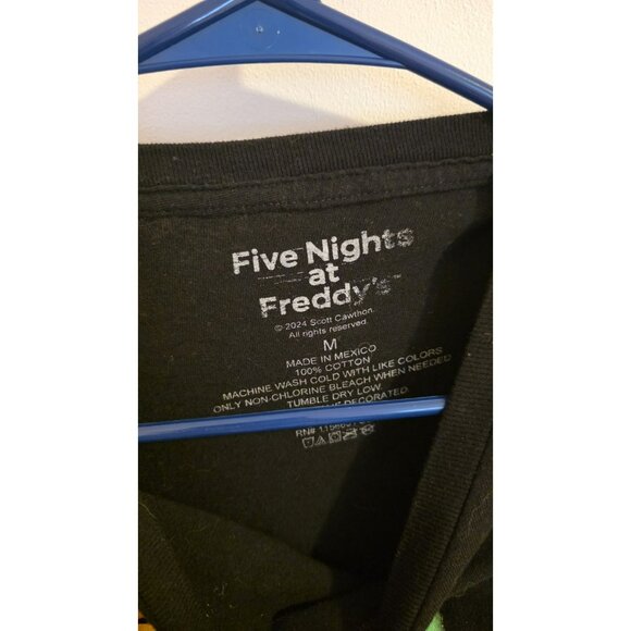 Five Nights at Freddys Tshirt Short Sleeve Fazbear Game Over Mens Medium Gamer - Picture 3 of 5